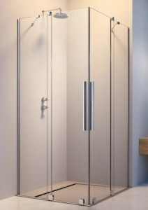 Душевая дверь Radaway Furo KDD, 80 x 200 см, с неподвижной частью, стекло прозрачное, профиль хром, левая, 10105080-01-01L