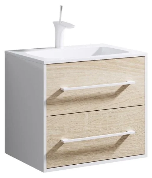 Тумба подвесной Aqwella Майами 60 под умывальник дуб сонома