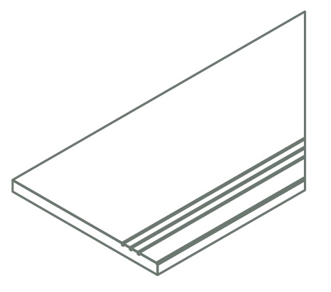 Бортик Italon AVANTGARDE PURE BOR.30X120 GRIP DX / АВА.ПЬЮР 30X120 ГРИП ПР