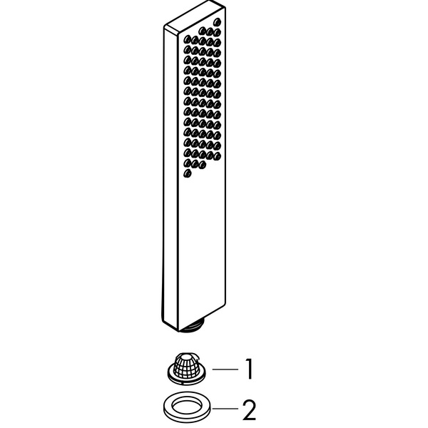 Ручной душ-палочка Hansgrohe Pulsify E Baton EcoSmart, хром, 24320000