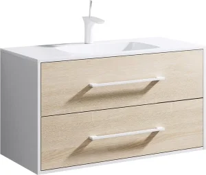 Тумба подвесной Aqwella Майами под умывальник дуб сонома