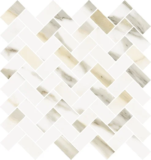 Мозаика Stellaris CALACATTA GOLD MOSAICO CROSS 31.5*29.7 Мозаика Stellaris CALACATTA GOLD MOSAICO CROSS 31.5*29.7