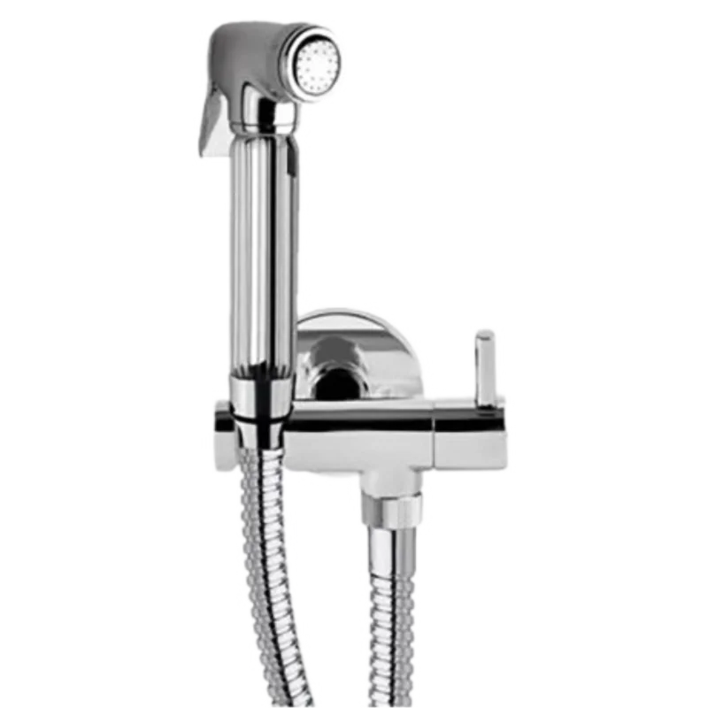 Гигиенический комплект с запорным вентилем Remer 332REZ336, хром