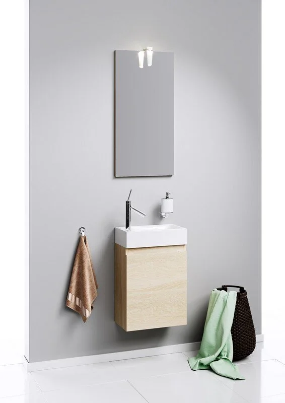 Тумба подвесной Aqwella Леон-МР 40 под умывальник дуб сонома