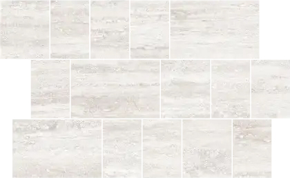 Мозаика THERMAE VERSO MINI BRICK TRAVERTINO WHITE 29x42