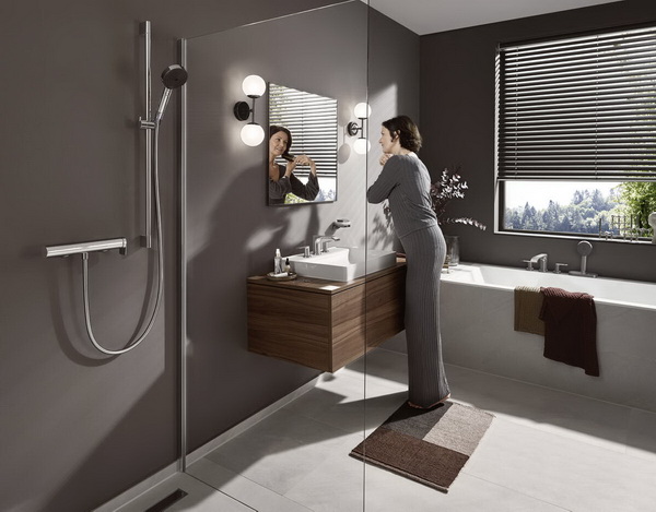 Ручной душ Hansgrohe Pulsify Select 105, 3jet, Activation, хром, 24100000