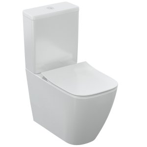 Напольный унитаз Ideal Standard i.life S RimLS+ с бачком и сиденьем Soft-Close, пристенный