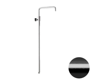 Душевая колонна телескопическая Remer 330A7DCESDEVCFP, черный брашированный хром