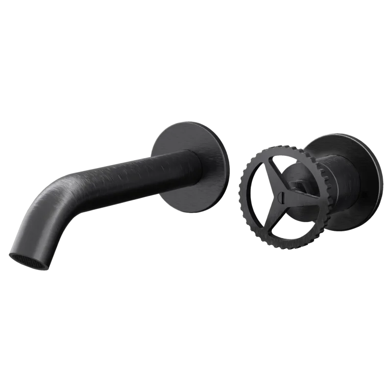 Смеситель для раковины Remer Chrono CH15PCFP, черный брашированный хром