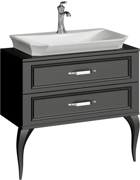 Тумба Aqwella LaDonna 85 под умывальник черная