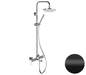 Душевая система с изливом Remer Class Line L34X7MMM20NO, черный матовый