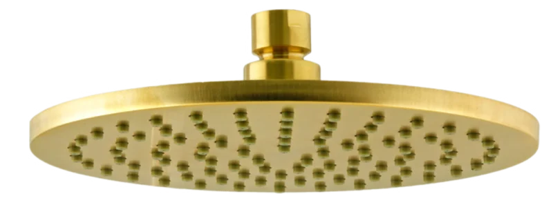 Верхний душ с шарнирным соединением 20 см Remer 359MM20BGX, золото брашированное