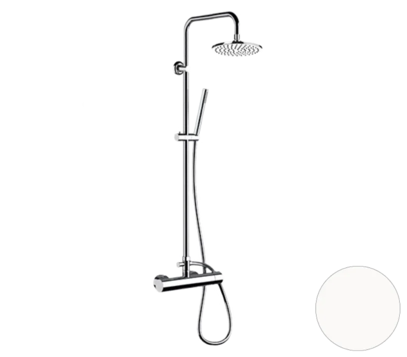 Душевая система Remer Minimal N37RX7MMM20BO, белый матовый