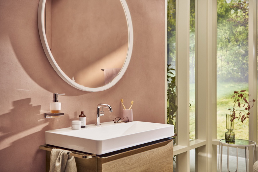 Смеситель для умывальника Hansgrohe Tecturis S 110, сливной гарнитур click-ckack, хром, 73320000