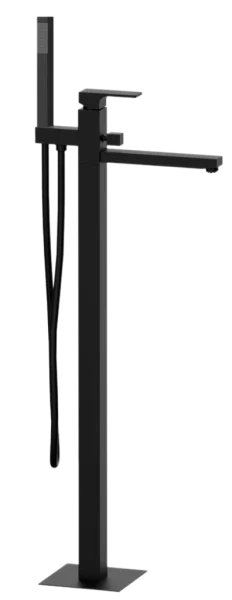 Смеситель для ванны Remer Absolute AU08NO, чёрный матовый