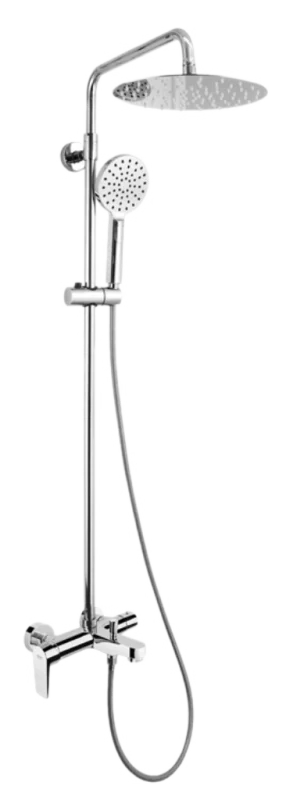 Душевая система с изливом Remer Dream D34A8MPUFM25T, хром
