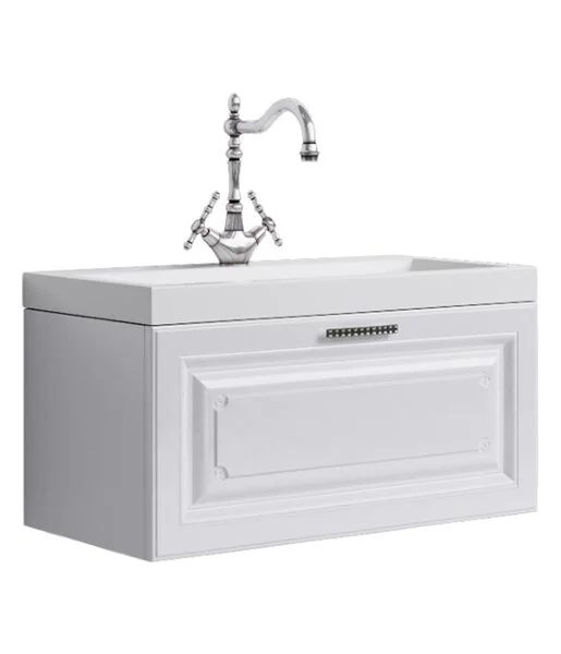 Тумба с раковиной Aqwella Империя 800, цвет белый