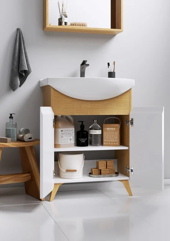 Тумба напольная Aqwella Basic 65 под умывальник дуб золотой