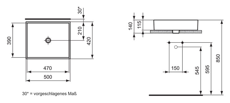 Раковина Ideal Standard Strada K077601 (50 см)