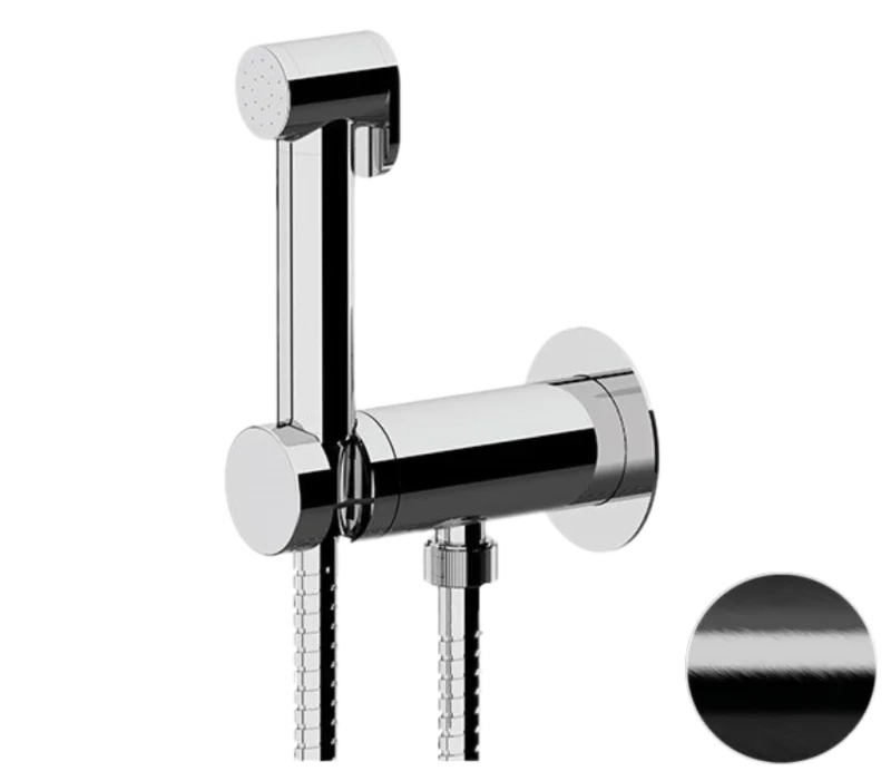 Гигиенический душ со смесителем Remer X Style X61PWCFP, черный брашированный хром