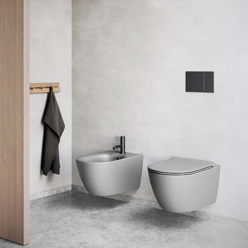 Унитаз подвесной безободковый Catalano Sfera 50x35, цемент матовый, арт.511500023