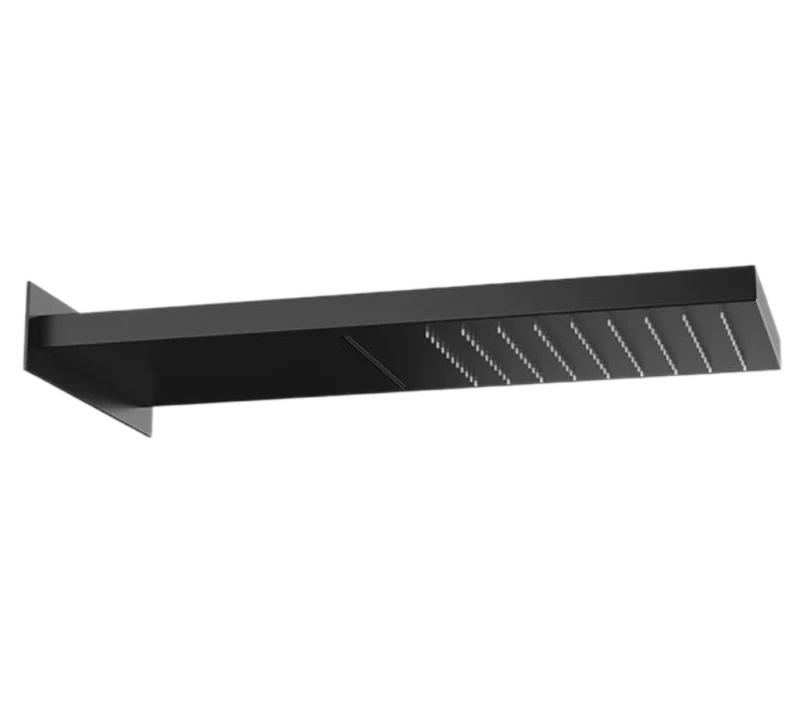 Верхний душ настенный 50x20 см Remer 350SSCANOX, черный матовый