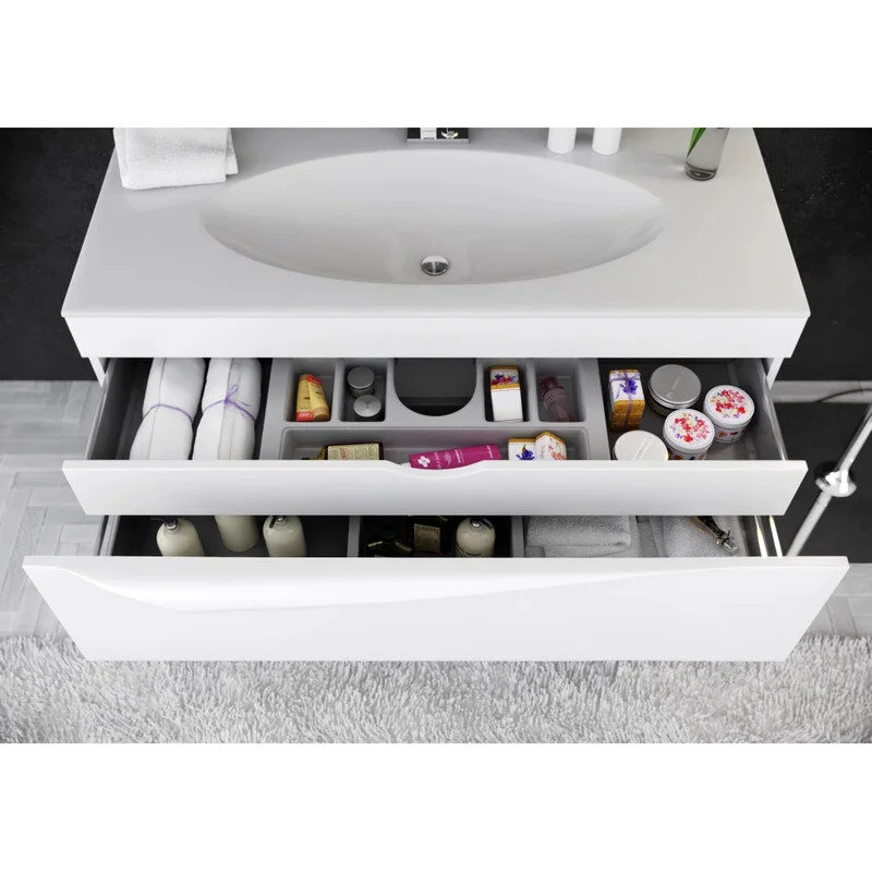 Тумба Aqwella Papyrus 100 под умывальник белая