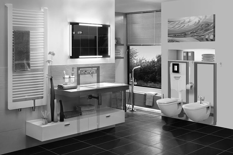 Инсталляция для унитаза Grohe Rapid SL с кнопкой Grohe Skate Cosmopolitan (хром)