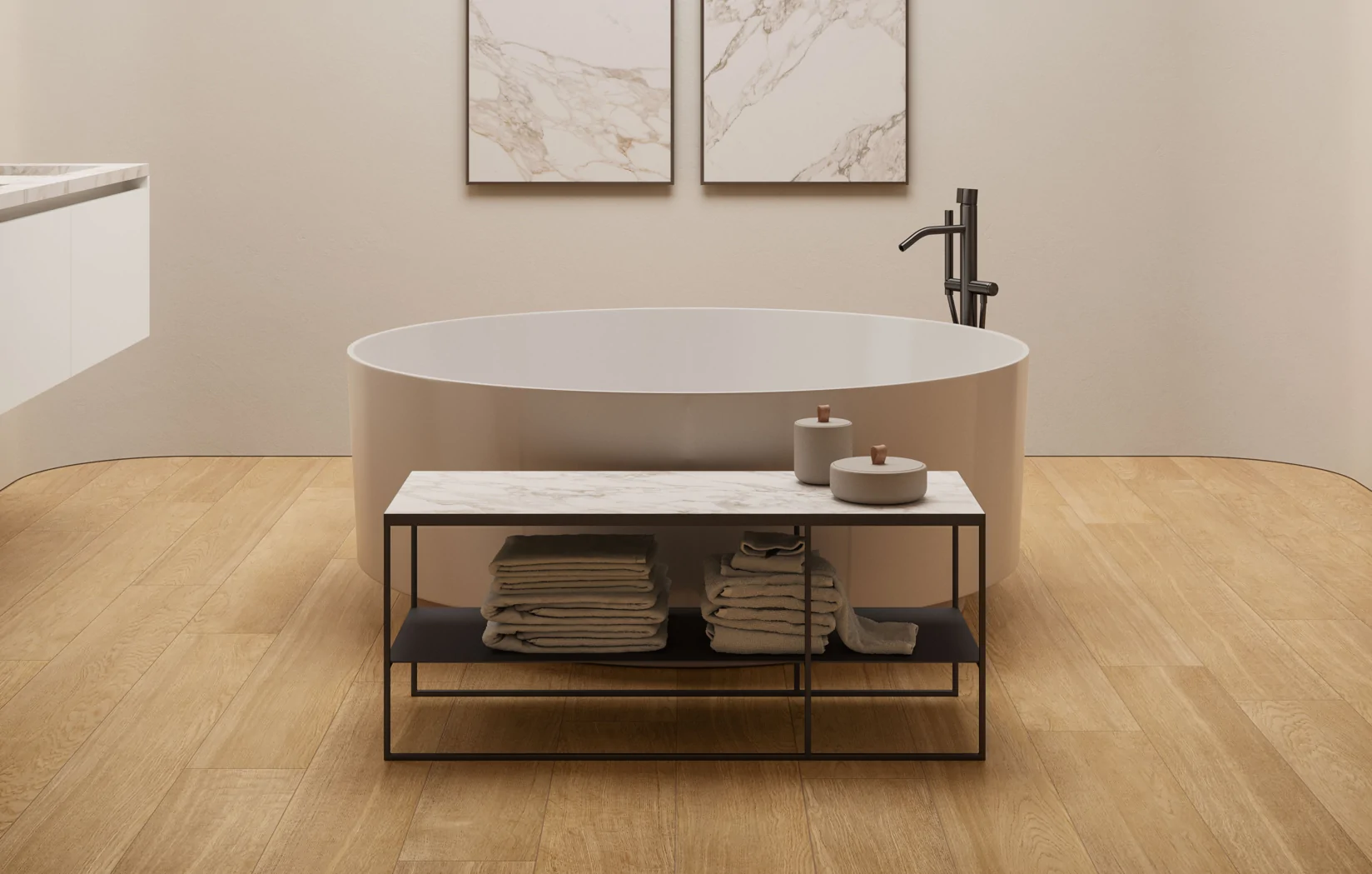 Журнальный столик со столешницей из керамогранита Italon Home SQUARE 100