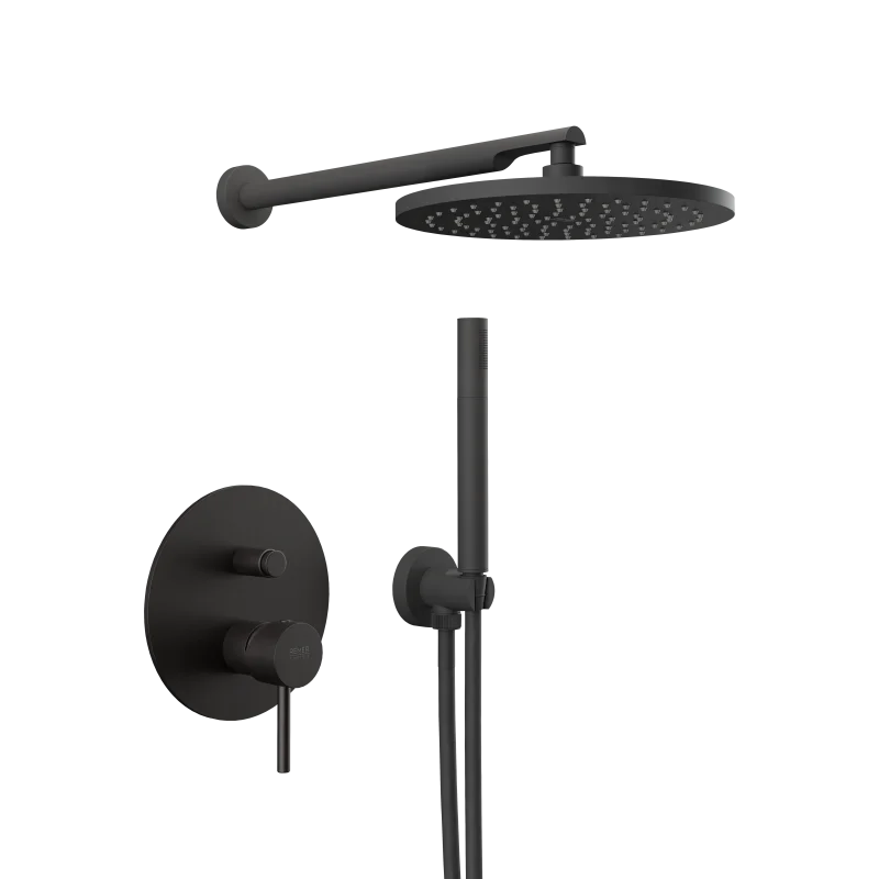 Душевая система Remer X Style X09S02ONO, черный матовый