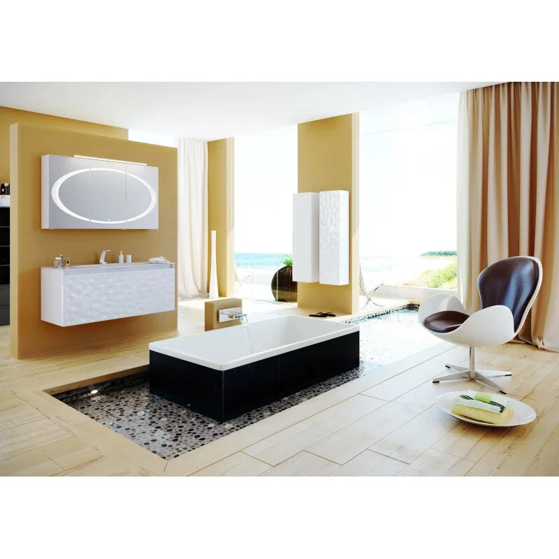 Шкаф-пенал подвесной Aqwella Dune белый