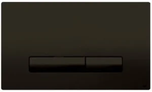 Кнопка смыва механическая OLI Glam 139187 черная soft-touch