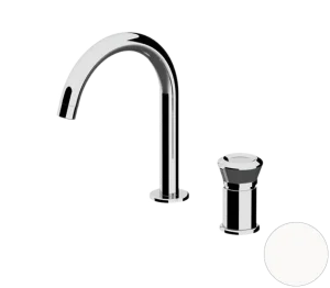 Смеситель для раковины Remer Element ET57BO, белый матовый
