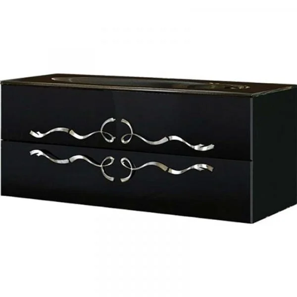 Тумба под умывальник Aqwella Clarberg Due amanti 100 DUE0110BLK черный