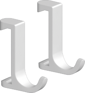 Крючок Hansgrohe WallStoris узкий матовый белый