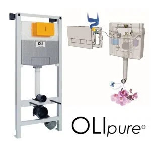 Система инсталляции (механическая) для унитазов OLI 120 Plus OliPure (Fresh) 880780