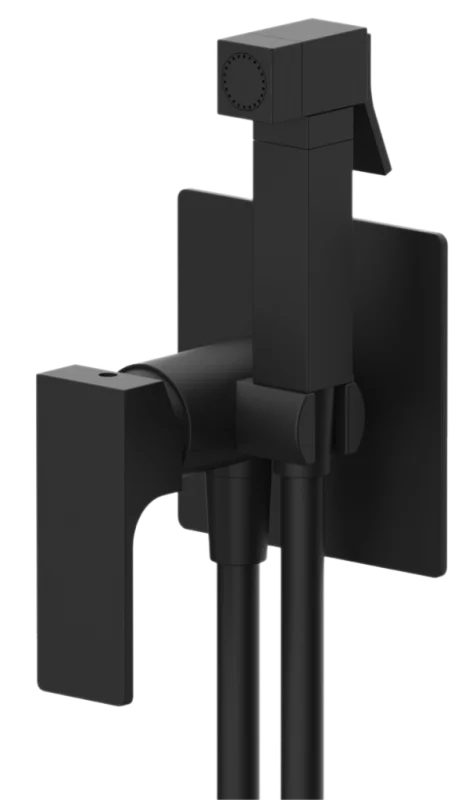 Гигиенический душ со смесителем Remer Absolute AU65NO, чёрный матовый