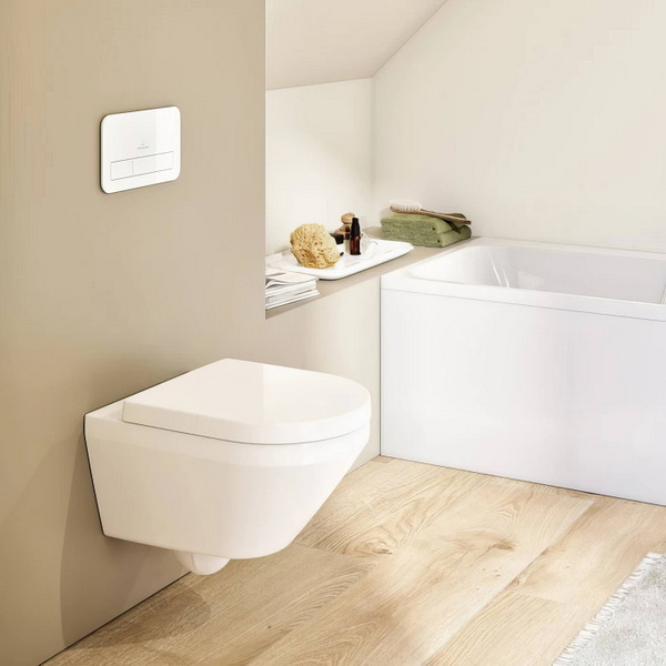 Унитаз подвесной Villeroy&Boch Architectura 4694CL01 37x53 с сиденьем микролифт, безободковый TwistFlush