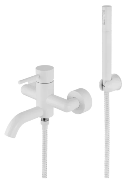 Смеситель для ванны Remer X Style X02BO, белый матовый