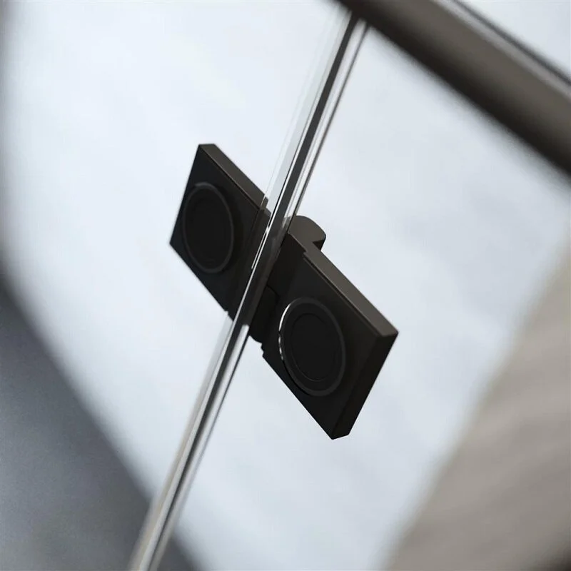 Душевая дверь Radaway Essenza Pro Black PTJ L, 57 х 200 см, стекло прозрачное, профиль черный, левая, 10100000-54-01L