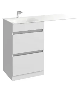 Тумба напольная Aqwella Forma 115 под умывальник для установки со стиральной машиной левая