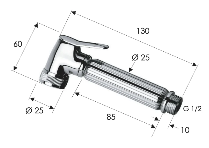 Гигиенический душ Remer 332OZDOX, золото глянцевое