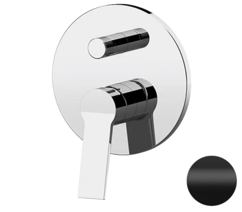 Смеситель для душа Remer Slash SL09HNO, черный матовый