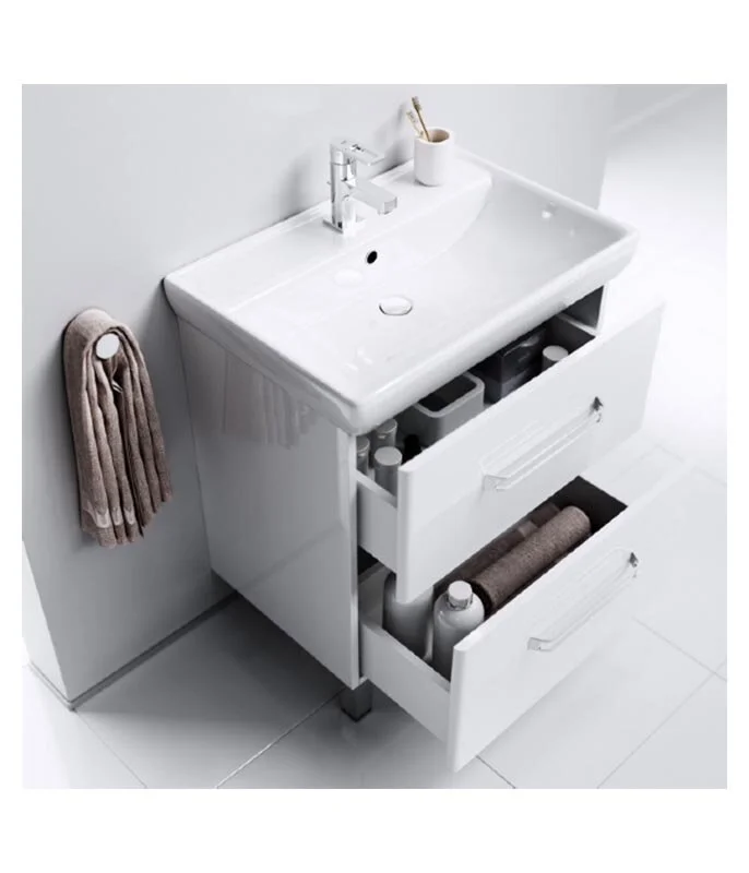 Тумба напольная Aqwella Нео 60 под умывальник белая