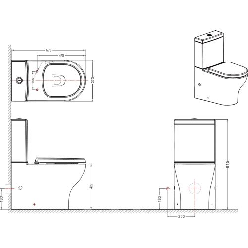 Ножки Ravak Rosa CY55000000 универсальные