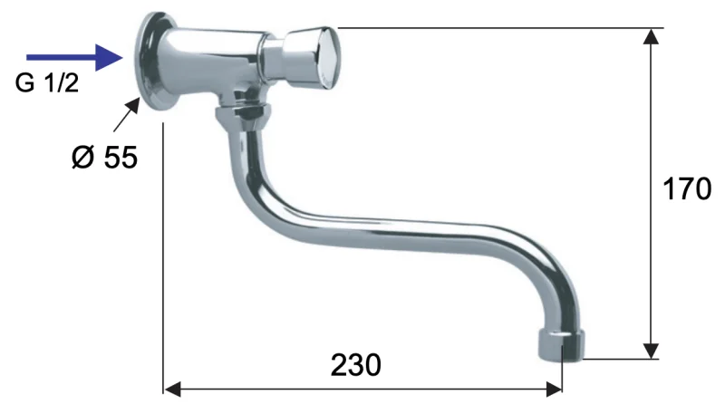 Кран порционный для раковины Remer Tempor TE53