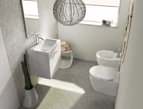 Унитаз подвесной Ideal Standard Tesi Aquablade, арт.T007901 с сиденьем Soft-close, арт.T352701