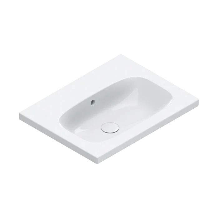 Раковина Catalano Alvea 60х46, арт.0620600001, без отв. под смеситель, белый глянцевый