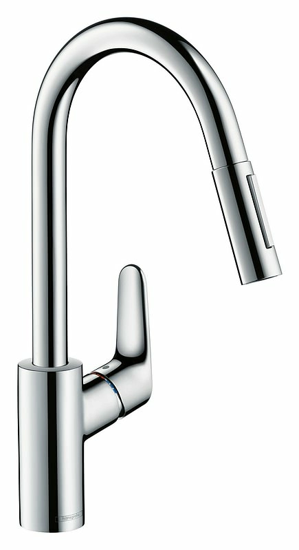 Смеситель для кухонной мойки Hansgrohe Focus 31815000 с вытяжным изливом, хром