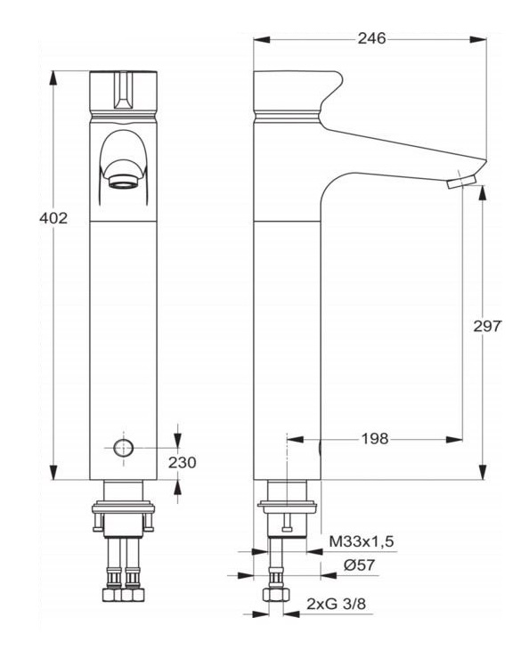 Смеситель Ideal Standard Ceraplus электронный для раковины, хром, A4158AA